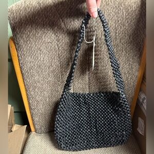 A New Day Beaded Shoulder Bag Womens Black Purse Ethically Crafted Target